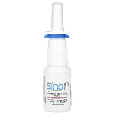 SinolM™ натуральный назальный спрей для быстрого облегчения головной боли, 15 ml