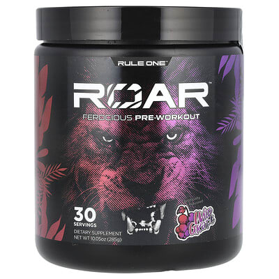 Roar, Ferocious Pre-Workout, Wild Grape, 10.05 oz (285 g)