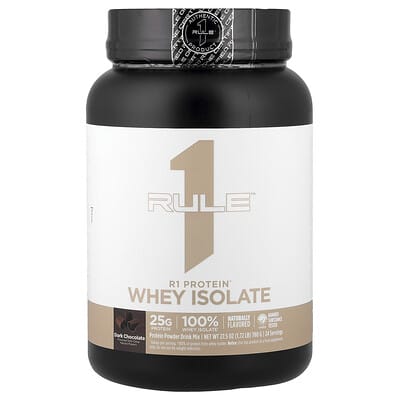 Изолят сывороточного протеина Rule One Proteins R1 Protein™, Dark Chocolate, 1.72 lb (780 g)