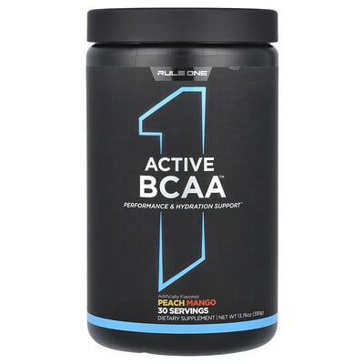 Rule One Proteins Active BCAA, персик-манго, 13.76 oz (390 g)