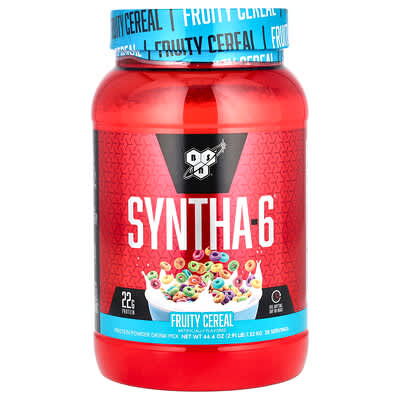 Syntha-6®, протеиновый напиток, Fruity Cereal, 2.91 lb (1.32 kg)