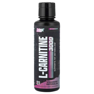 Nutrex Research L-Carnitine 3000, Strawberry Watermelon, 465 ml