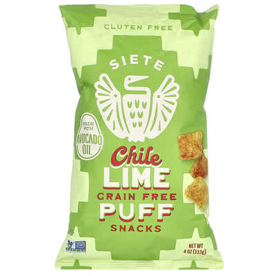 Беззерновой снек Siete Chile Lime, 4 oz (113 g)
