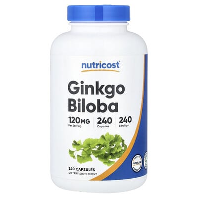 Ginkgo Biloba, 120 mg, 240 капсул