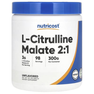 L-Citrulline Malate 2:1, без вкуса, 10.7 oz (300 g)
