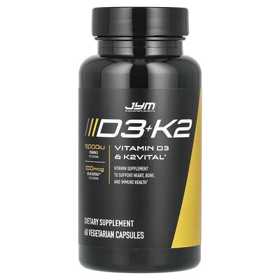Vitamin D3+K2, 60 Vegetarian Capsules