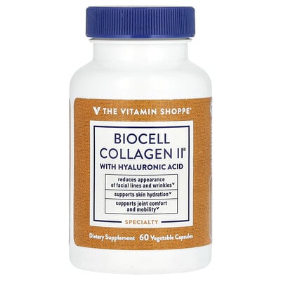 BioCell Collagen II с гиалуроновой кислотой, 60 вегетарианских капсул