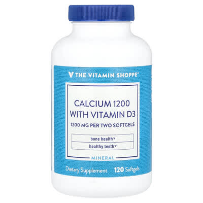 Calcium 1200 with Vitamin D3, 120 Softgels