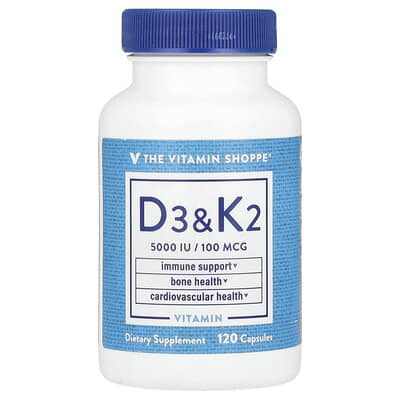 Витамин D3 & K2, 120 капсул