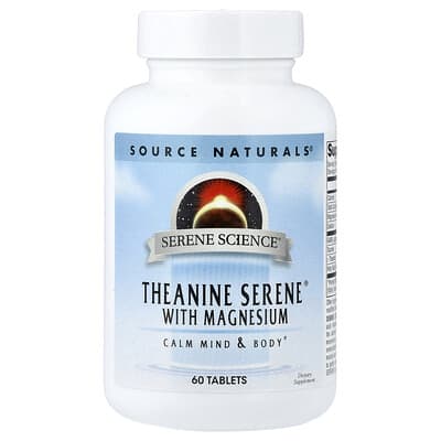 Source Naturals Serene Science® Theanine Serene® с магнием, 60 таблеток