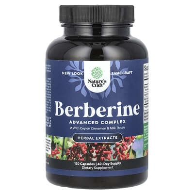 Advanced Berberine HCL with Ceylon Cinnamon, 120 Capsules