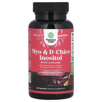 Myo & D-Chiro Inositol с холином, 60 капсул