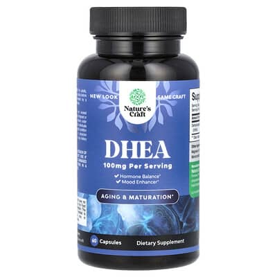 DHEA, 100 mg, 60 капсул