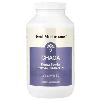Chaga Extract Powder, 300 Capsules