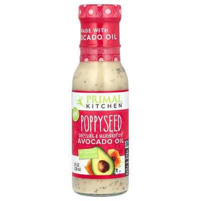Primal Kitchen Заправка и маринад с маслом авокадо и маком, 8 fl oz (236 ml)