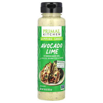 Primal Kitchen соус для макания с маслом авокадо, Avocado Lime, 10 oz (283 g)