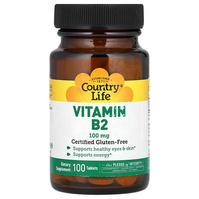 Витамин B2, 100 mg, 100 таблеток