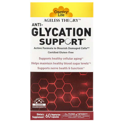 Ageless Theory, Anti-Glycation Support, 60 вегетарианских капсул