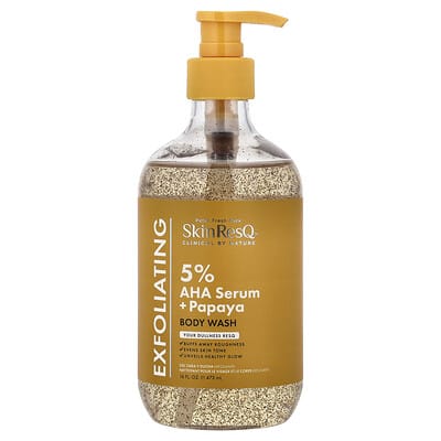 Skin ResQ™ Гель для умывания, 5% AHA сыворотка + папайя, 16 fl oz (473 ml)