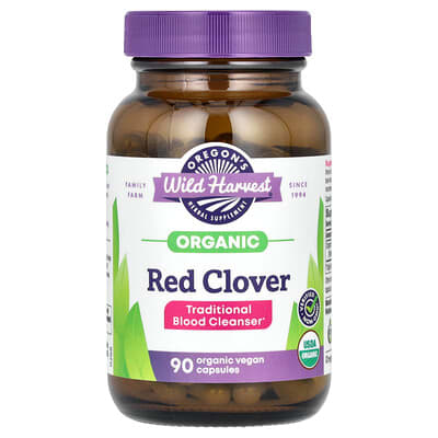 Oregon's Wild Harvest Organic Red Clover 90 Organic Vegan капсулы