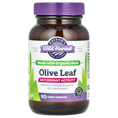 Oregon's Wild Harvest Olive Leaf, 90 капсул