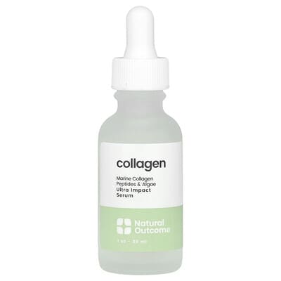 Сыворотка с коллагеном Natural Outcome Ultra Impact, без отдушек, 1 oz (30 ml)