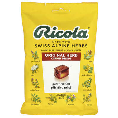 Original Herb Cough Drops, 21 Wrapped Drops