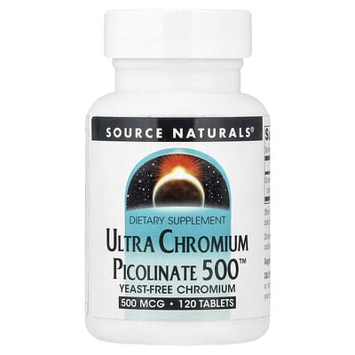 Ультра Chromium Picolinate 500™, 500 mcg, 120 таблеток