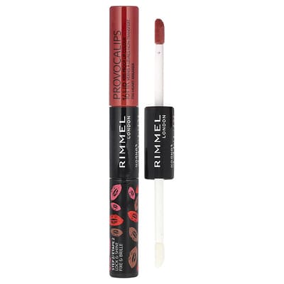 Provocalips, 16HR Kiss Proof Lip Color, 750 Heart Breaker, 0.14 fl oz (4 ml) / 0.1 fl oz (3 ml)