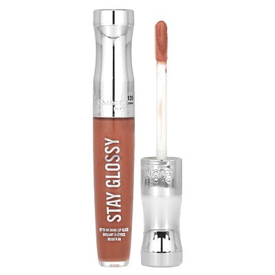 Блеск для губ Rimmel London Stay Glossy Lip Gloss, 135 Sippin, 0.18 fl oz (5.5 ml)