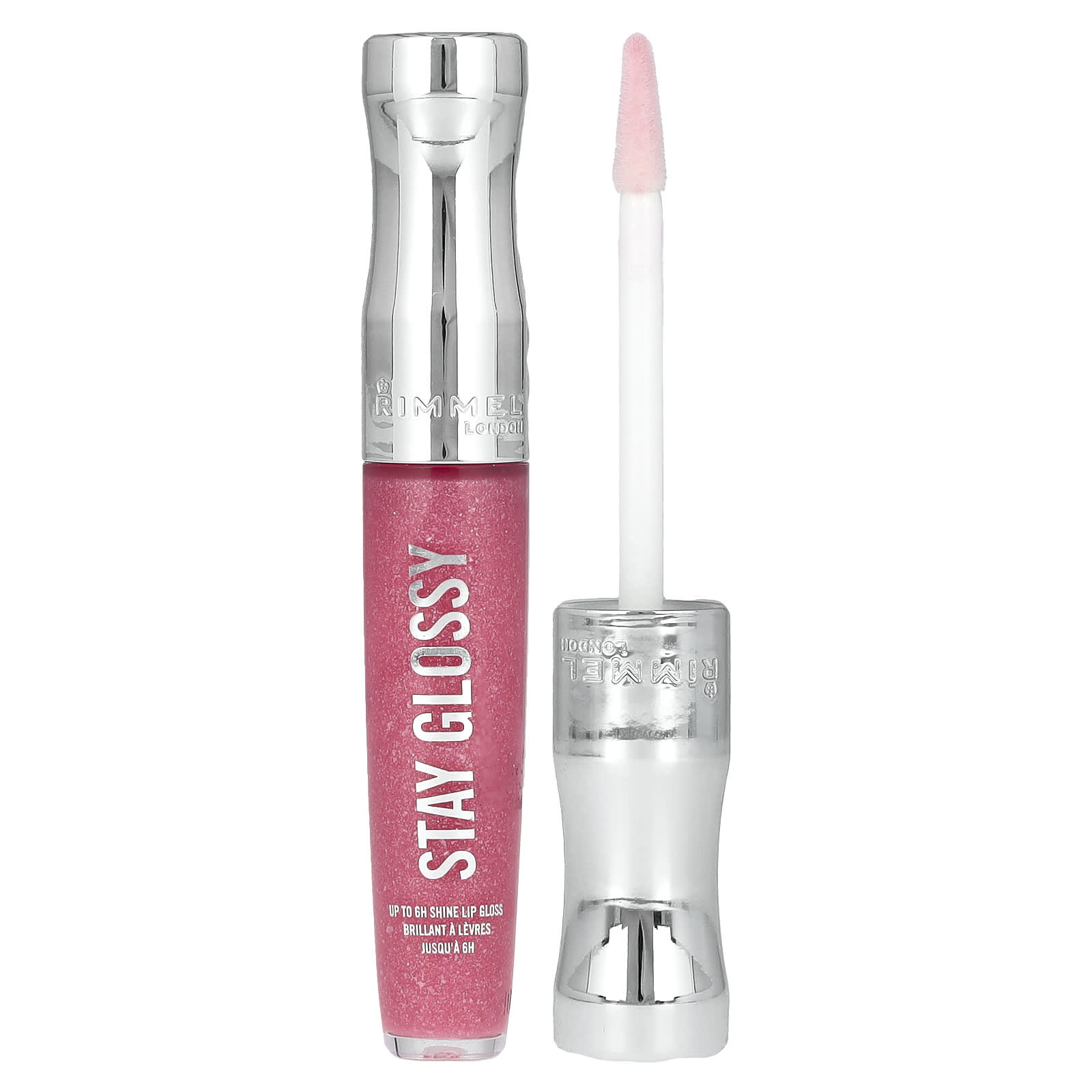 Rimmel London Stay Glossy блеск для губ, 140 Flower Power, 0.18 fl oz (5.5 ml)