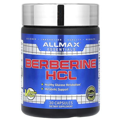 БАД Essentials, Berberine HCL, 500 mg, 30 Vegan Capsules