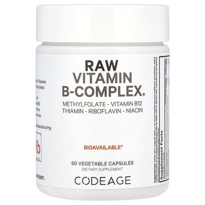 Raw Vitamin B-Complex, 60 Vegetable Capsules