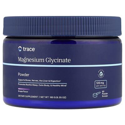 Magnesium Glycinate Powder, Grape, 6.35 oz (180 g)