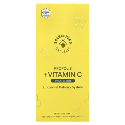 Propolis + Vitamin C, 12 Packets, 0.27 fl oz (8 ml) Each