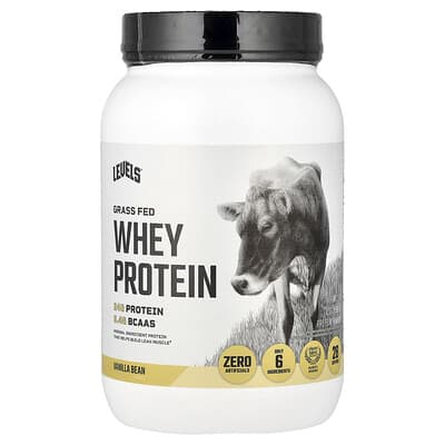 Grass Fed Whey Protein Powder, Vanilla Bean, 2 lb (907 g)