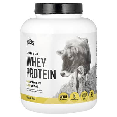 Grass Fed Whey Protein Powder, Vanilla Bean, 5 lb (2.27 kg)