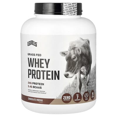 Grass Fed Whey Protein Powder, шоколад мокко, 5 lb (2.27 kg)