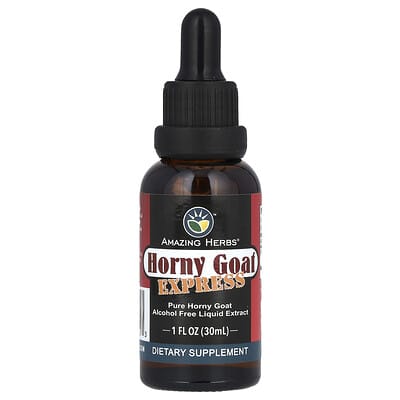 Horny Goat Express жидкий экстракт, без спирта, 100 mg, 1 fl oz (30 ml)