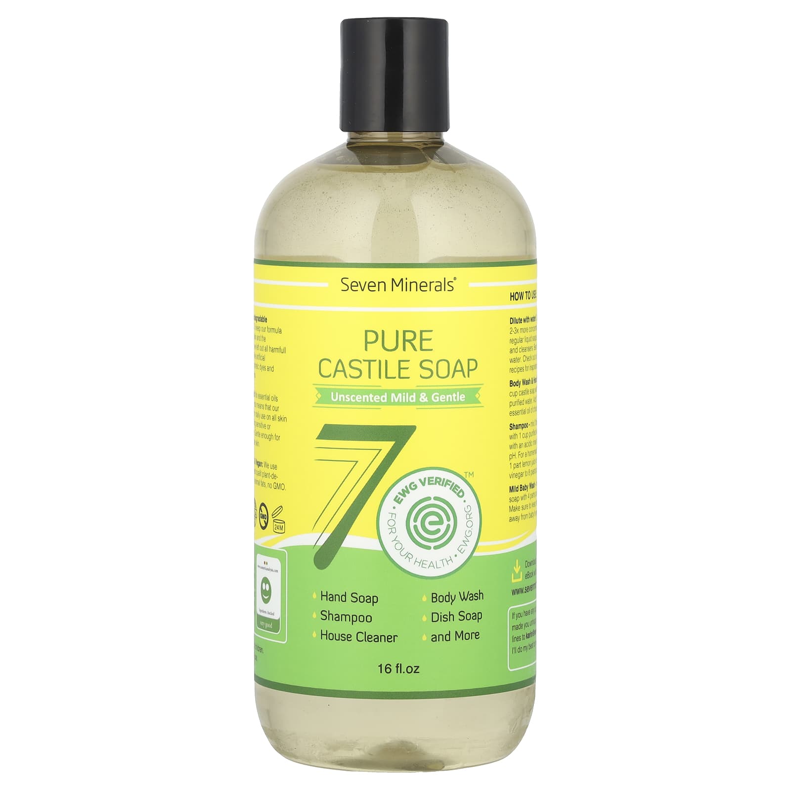 Чистое мыло Castile, Unscented Mild & Gentle, 16 fl oz