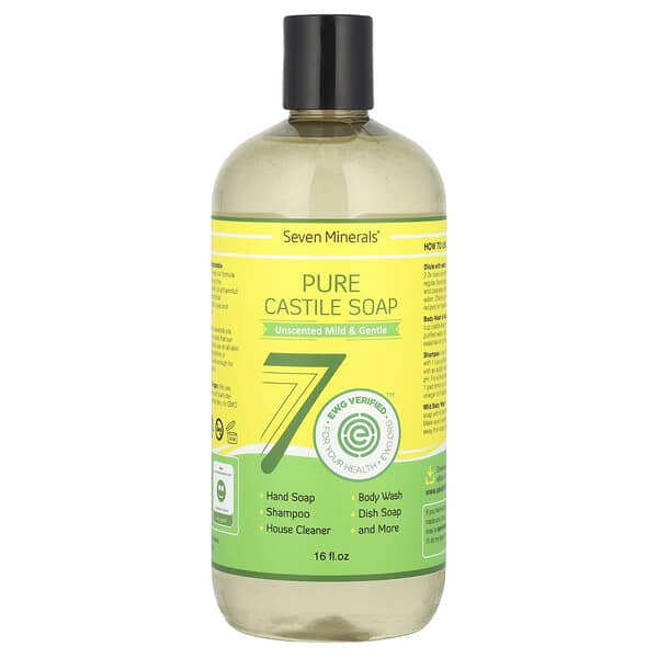 Чистое мыло Castile, Unscented Mild & Gentle, 16 fl oz