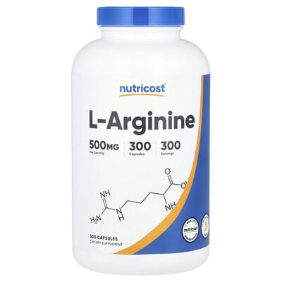 Nutricost L-Arginine 500 mg 300 капсул