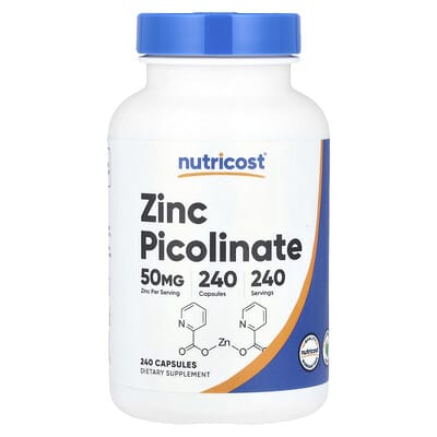 Zinc Picolinate, 50 mg, 240 Capsules