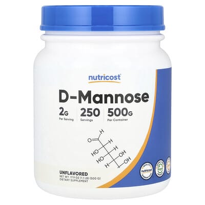 D-Манноза, без вкуса, 17.9 oz (500 g)