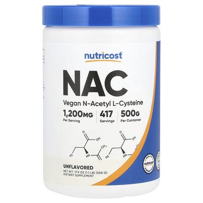 NAC, без вкуса, 17.9 oz (500 g)