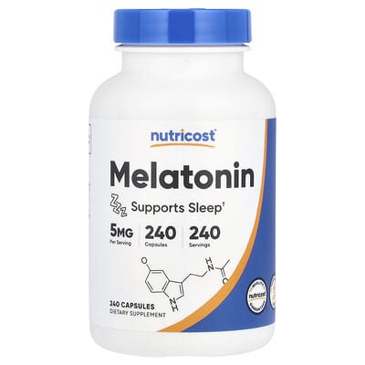 Nutricost Мелатонин, 5 mg, 240 капсул
