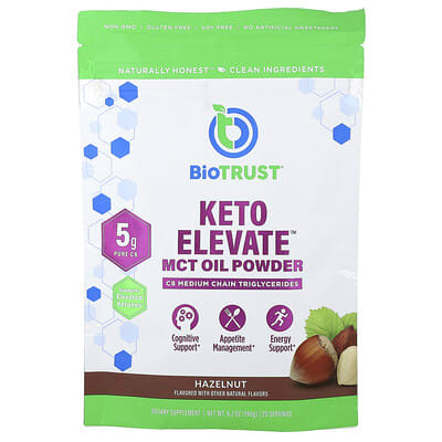 Keto Elevate™, MCT Oil Powder, Hazelnut, 6.7 oz (190 g)