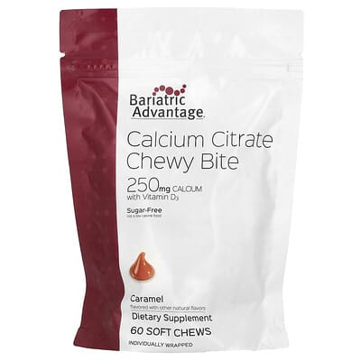 Желейные витамины Bariatric Advantage Calcium Citrate, без сахара, карамель, 60 шт.