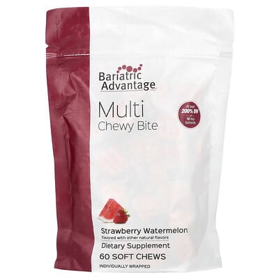 Мультивитамины Bariatric Advantage Chewy Bite Strawberry Watermelon 60 Soft Chews