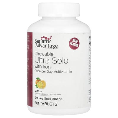 Chewable Ultra Solo с железом, Citrus, 90 таблеток